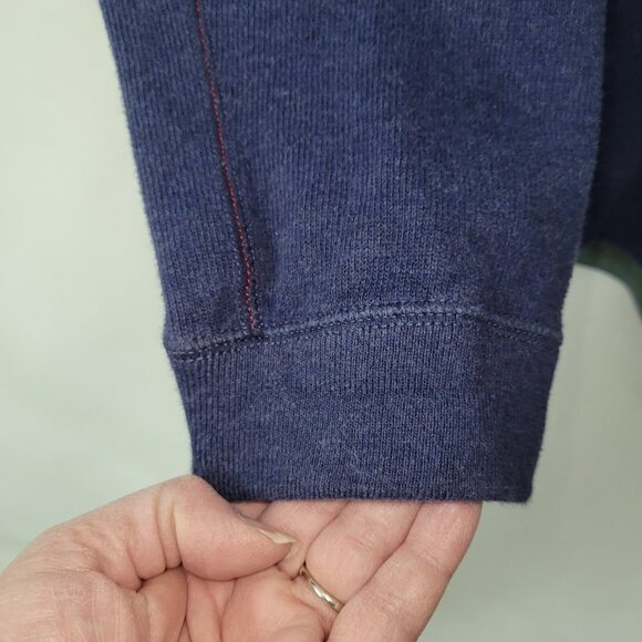 Tommy Bahama Sweater Mens XXL Reversible 1/4 Zip Golf Pullover Blue Green Logo - Picture 4 of 14